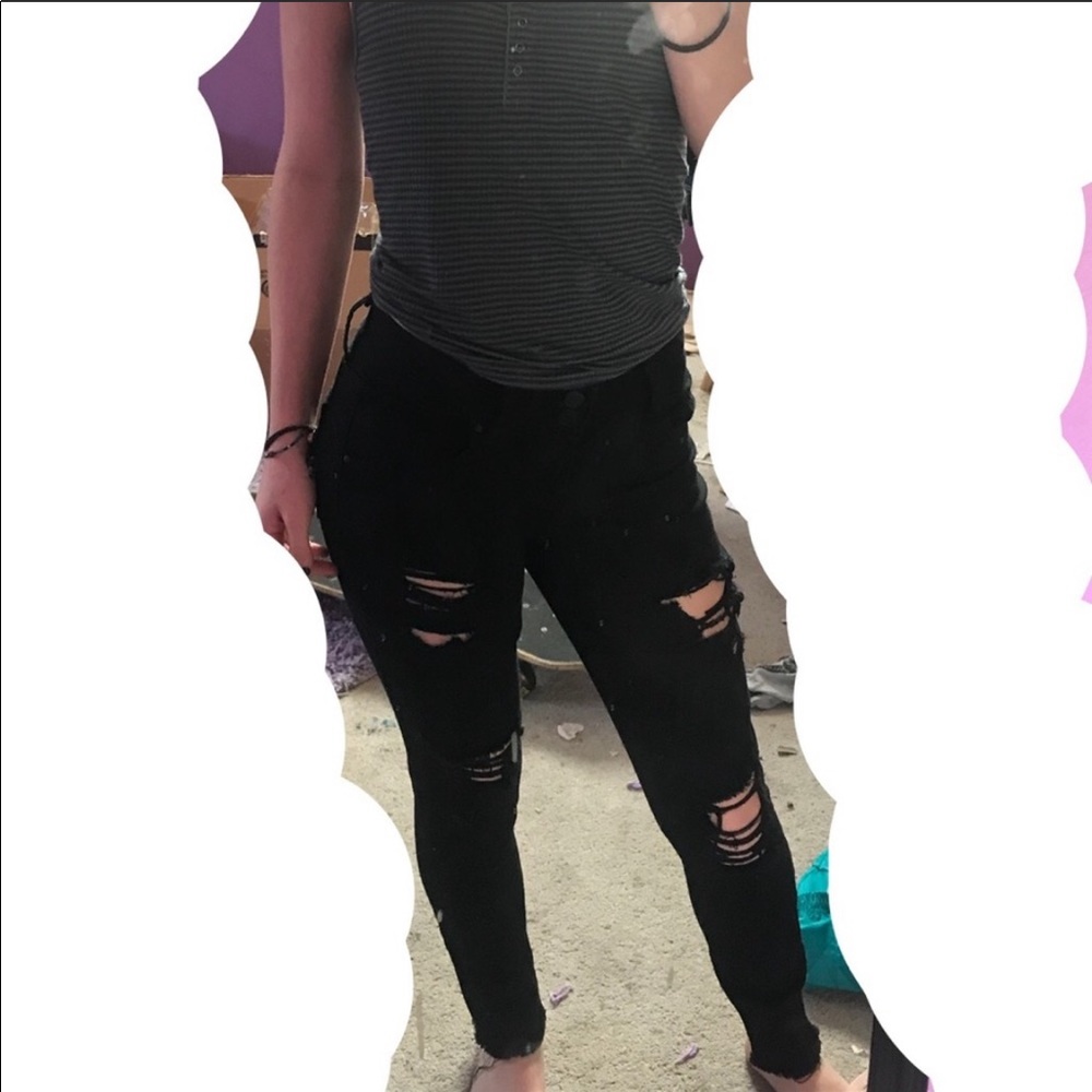 Ripped Black Skinny Jeans